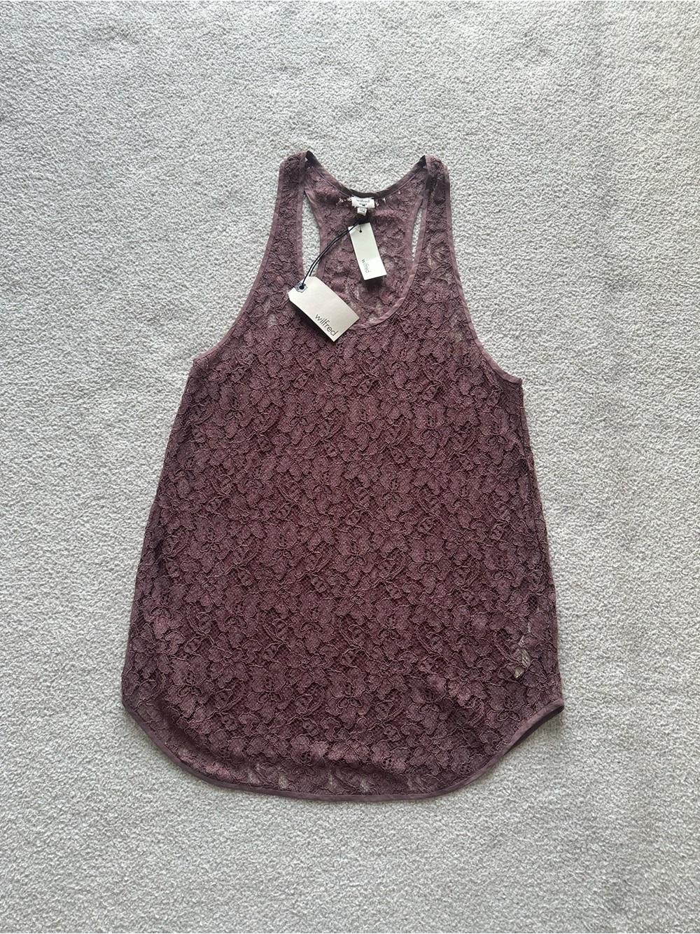 NWT Aritzia Ray Nylon Lace Tank